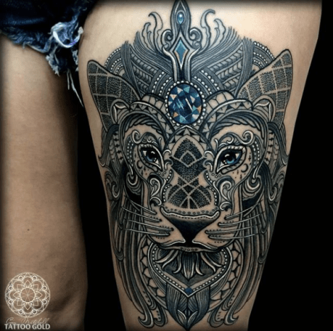 tätowierung, tätowierer, tätowierungskunst, tattoo-design, tattoo-inspiration, löwen-tattoo, tiger-tattoo, eingefärbt, inkedmag