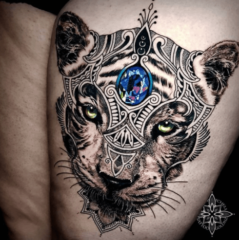 tätowierung, tätowierer, tätowierungskunst, tattoo-design, tattoo-inspiration, löwen-tattoo, tiger-tattoo, eingefärbt, inkedmag