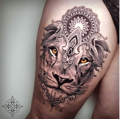 tätowierung, tätowierer, tätowierungskunst, tattoo-design, tattoo-inspiration, löwen-tattoo, tiger-tattoo, eingefärbt, inkedmag