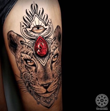 tätowierung, tätowierer, tätowierungskunst, tattoo-design, tattoo-inspiration, löwen-tattoo, tiger-tattoo, eingefärbt, inkedmag