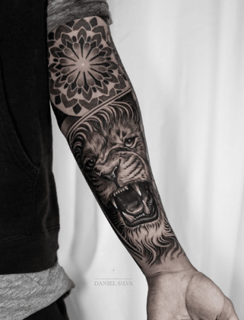 tätowierung, tätowierer, tätowierungskunst, tattoo-design, tattoo-inspiration, löwen-tattoo, tiger-tattoo, eingefärbt, inkedmag