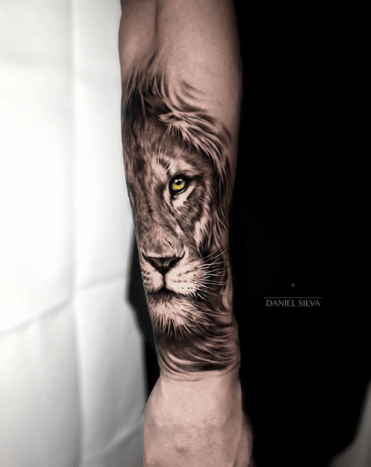 tätowierung, tätowierer, tätowierungskunst, tattoo-design, tattoo-inspiration, löwen-tattoo, tiger-tattoo, eingefärbt, inkedmag