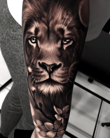 tätowierung, tätowierer, tätowierungskunst, tattoo-design, tattoo-inspiration, löwen-tattoo, tiger-tattoo, eingefärbt, inkedmag