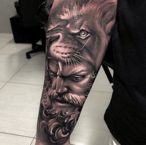 tätowierung, tätowierer, tätowierungskunst, tattoo-design, tattoo-inspiration, löwen-tattoo, tiger-tattoo, eingefärbt, inkedmag