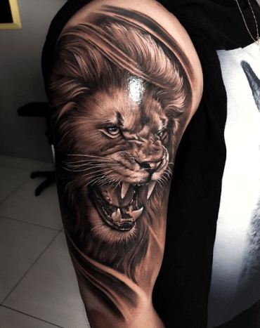 tätowierung, tätowierer, tätowierungskunst, tattoo-design, tattoo-inspiration, löwen-tattoo, tiger-tattoo, eingefärbt, inkedmag