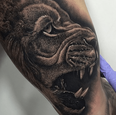 tätowierung, tätowierer, tätowierungskunst, tätowierungsdesign, tätowierungsinspiration, löwentattoo, tigertätowierung, eingefärbt, inkedmag