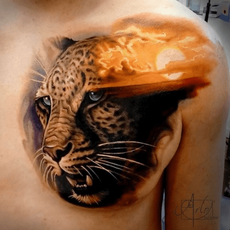 tätowierung, tätowierer, tätowierungskunst, tätowierungsdesign, tätowierungsinspiration, löwentattoo, tigertätowierung, eingefärbt, inkedmag