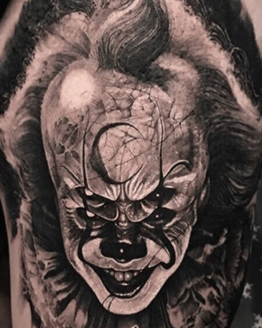 Tattoo, Tätowierer, Tattoo-Idee, Tattoo-Inspiration, Tattoo-Design, Tattoo-Kunst, Horror-Tattoo, eingefärbt, inkedmag