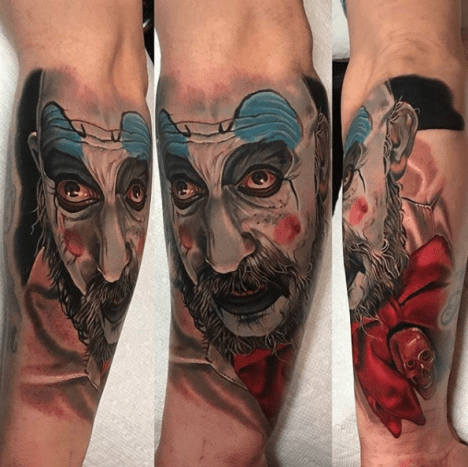 Tattoo, Tätowierer, Tattoo-Idee, Tattoo-Inspiration, Tattoo-Design, Tattoo-Kunst, Horror-Tattoo, eingefärbt, inkedmag