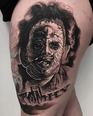 Tattoo, Tätowierer, Tattoo-Idee, Tattoo-Inspiration, Tattoo-Design, Tattoo-Kunst, Horror-Tattoo, eingefärbt, inkedmag