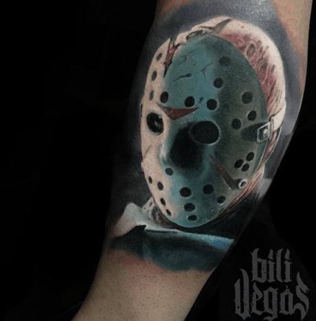 Tattoo, Tätowierer, Tattoo-Idee, Tattoo-Inspiration, Tattoo-Design, Tattoo-Kunst, Horror-Tattoo, eingefärbt, inkedmag