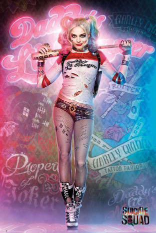 Harley Quinn, oblíbená super padouchka všech, se nechala vytetovat na svůj debut na velké obrazovce v Suicide Squad.