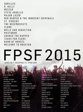 Free Press Summer Fest - Houston, TX - 6. - 7. června - Alternativa, která je stejně skvělá pro ty, kteří se nemohou dostat na Governors Ball. Tento malý festival v Texasu má ve jménu léto, ale koná se dva týdny před oficiálním zahájením sezóny. Letos vám FPSF přináší Skrillex, Weezer, R. Kelly, Tears for Fears, Flogging Molly, The Decemberists a, ach jo, zmínil jsem R. Kellyho?