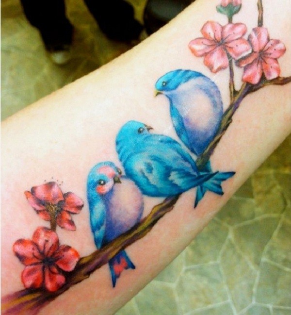 90 erstaunliche Vogel-Tattoos