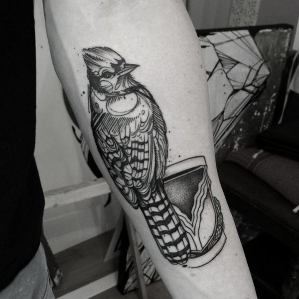 90 erstaunliche Vogel-Tattoos