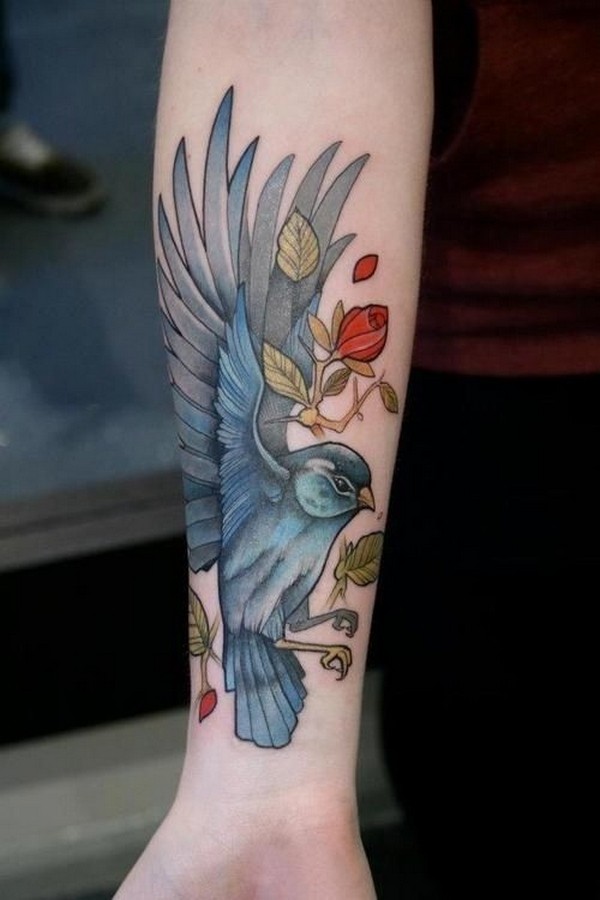 90 erstaunliche Vogel-Tattoos