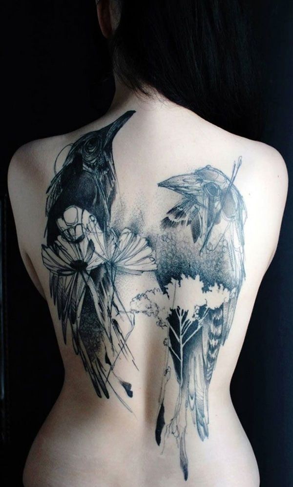 90 erstaunliche Vogel-Tattoos