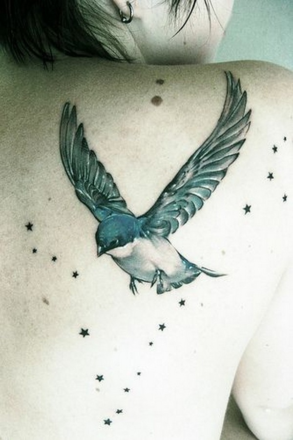 90 erstaunliche Vogel-Tattoos