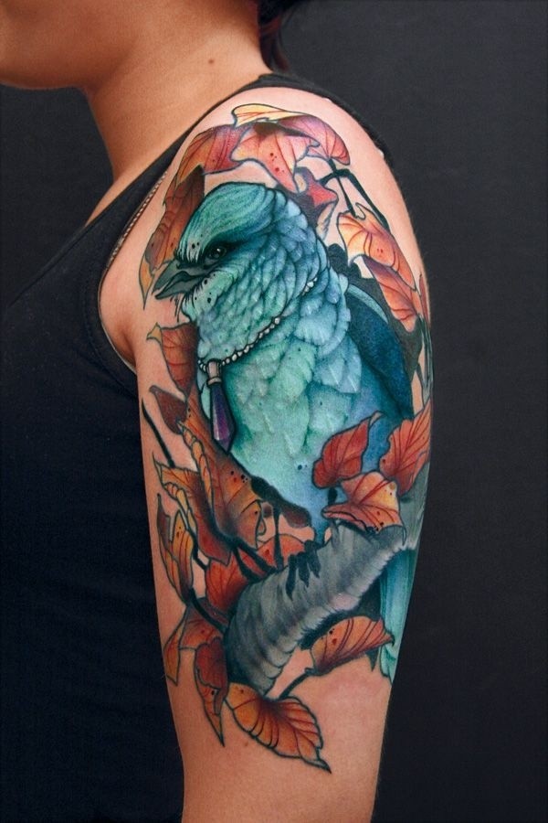 90 erstaunliche Vogel-Tattoos