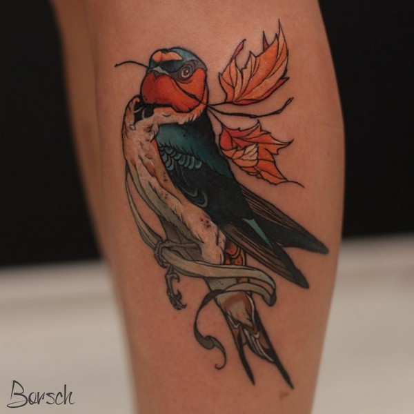 90 erstaunliche Vogel-Tattoos