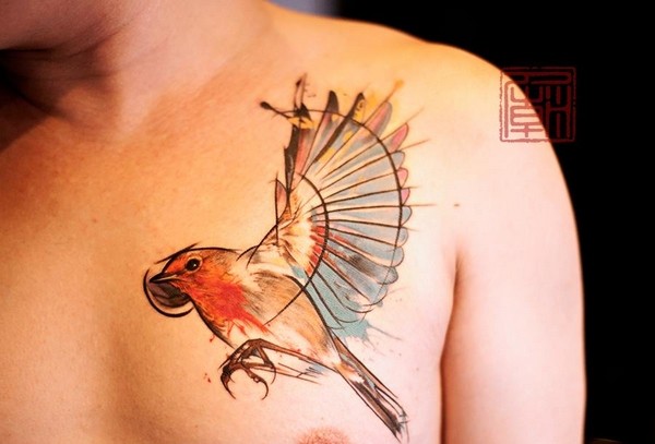 90 erstaunliche Vogel-Tattoos