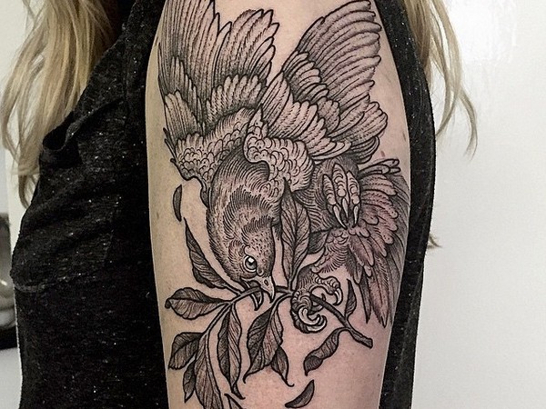 90 erstaunliche Vogel-Tattoos