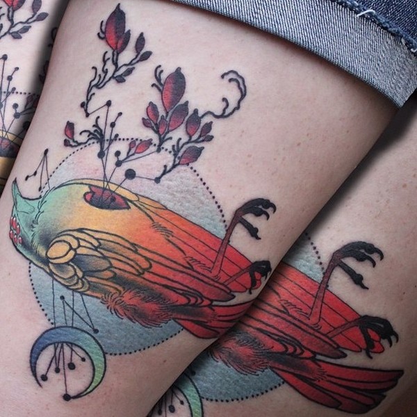 90 erstaunliche Vogel-Tattoos