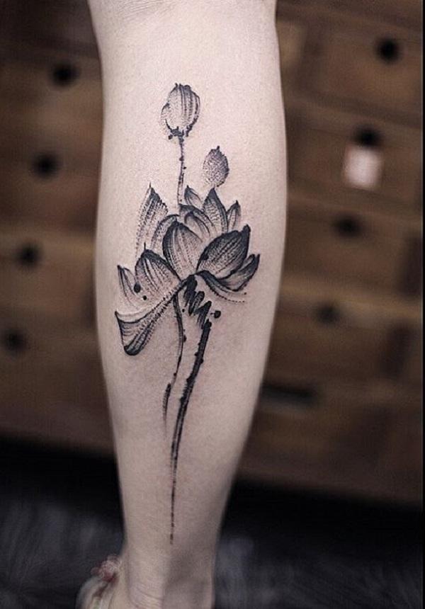 Lotus Kalb Tattoo