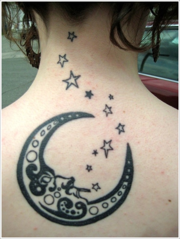 91 Mond-Tattoos, die nicht von dieser Welt sind