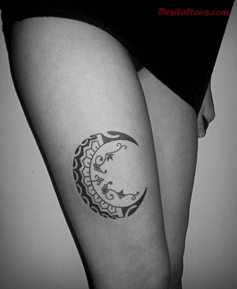 91 Mond-Tattoos, die nicht von dieser Welt sind