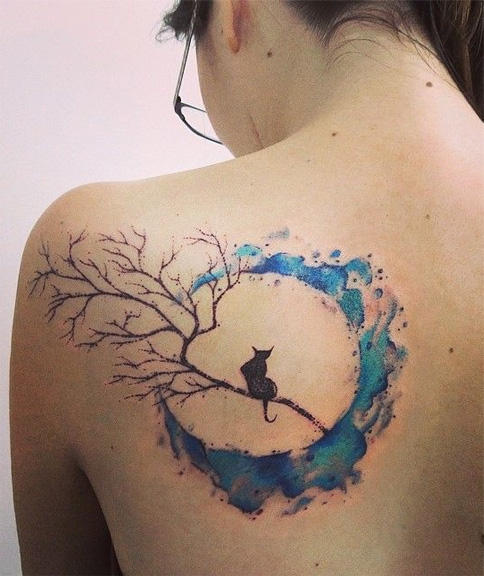 91 Mond-Tattoos, die nicht von dieser Welt sind