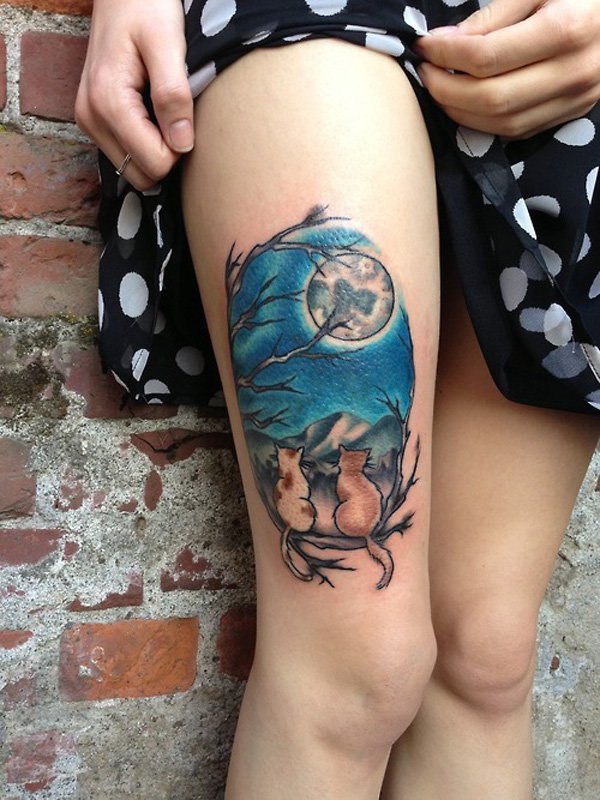 91 Mond-Tattoos, die nicht von dieser Welt sind