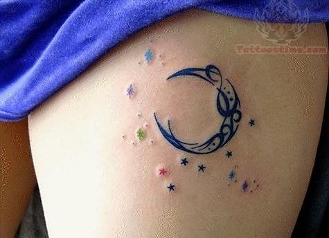 91 Mond-Tattoos, die nicht von dieser Welt sind