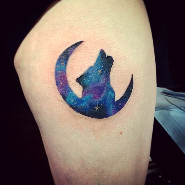 91 Mond-Tattoos, die nicht von dieser Welt sind