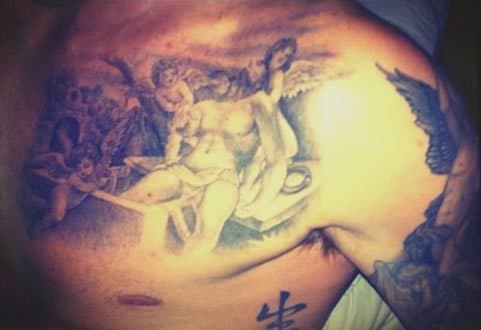 David Beckham Brust Tattoo 3 Putten