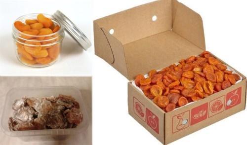 récipient pour abricots secs