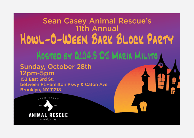 Nun, Sie haben Glück! Denn die 11. jährliche Howl-O-Ween Bark Block Party von Sean Casey Animal Rescue steht vor der Tür.