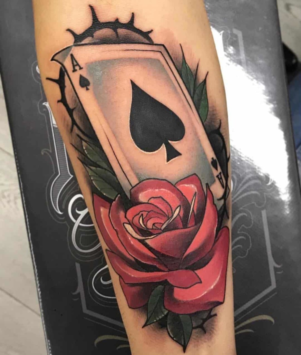 ace-of-pades-tattoo-rose-by-@estepa_tattoo