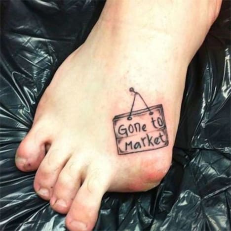 Amputierte Tattoo