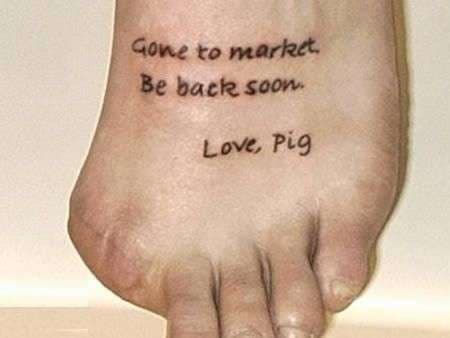 Amputierte Tattoo