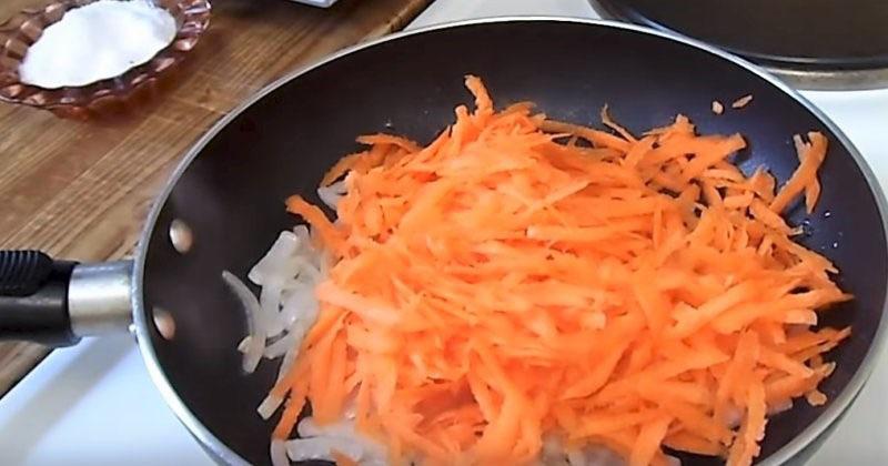 freír las zanahorias