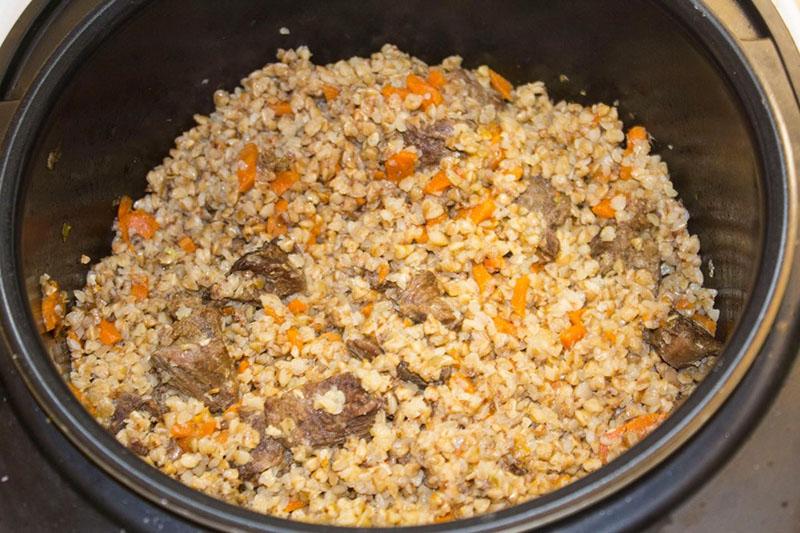 gachas de avena con carne