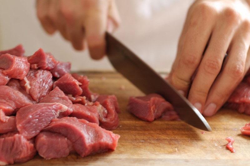 picar la carne