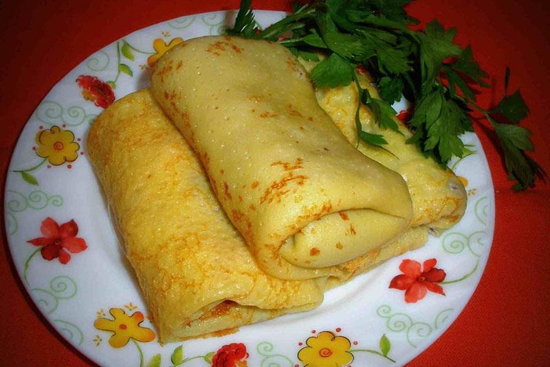 crêpes à la viande