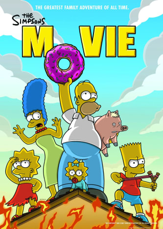 # 3. 2007 حصل فيلم The Simpsons Movie على 74،036،787 دولارًا في عطلة نهاية الأسبوع الافتتاحية. عرضت المسارح في صيف عام 2007 أيضًا Knocked Up و Live Free أو Die Hard و Superbad و Hairspray.