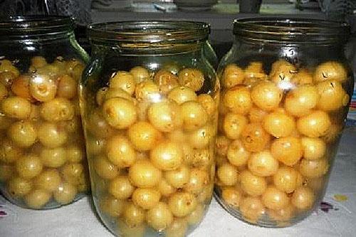 llena los frascos con frutas