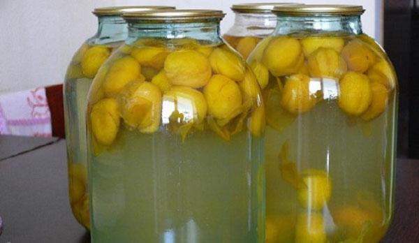 compota de ciruela amarilla