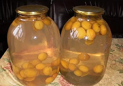 vierta almíbar hirviendo sobre las ciruelas y enrolle