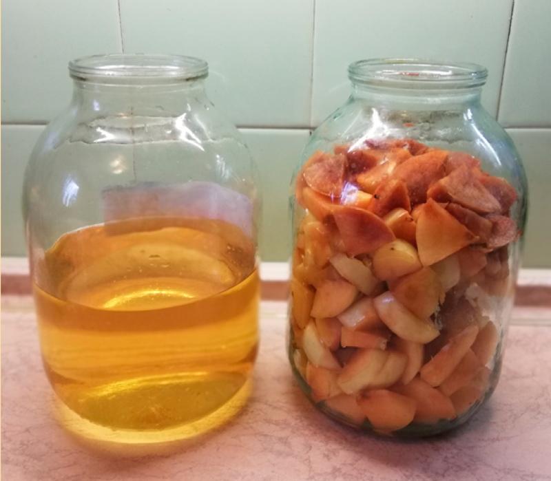 tintura de manzana baja en alcohol