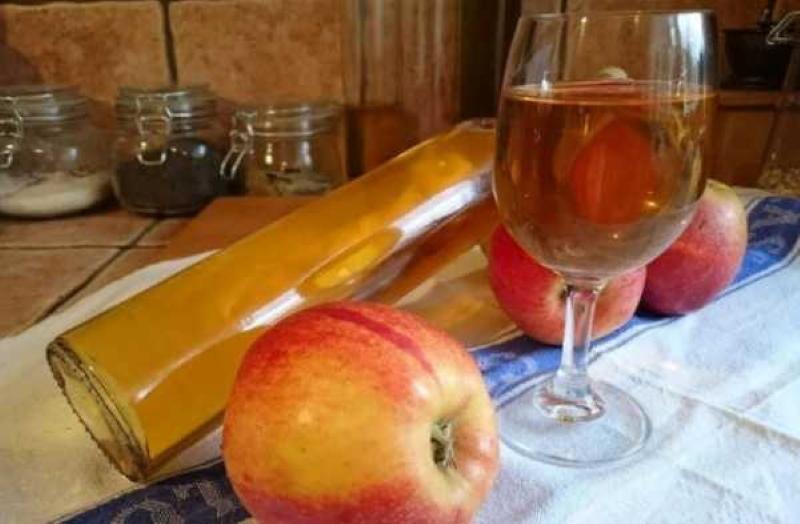tintura de manzana sobre receta de vodka